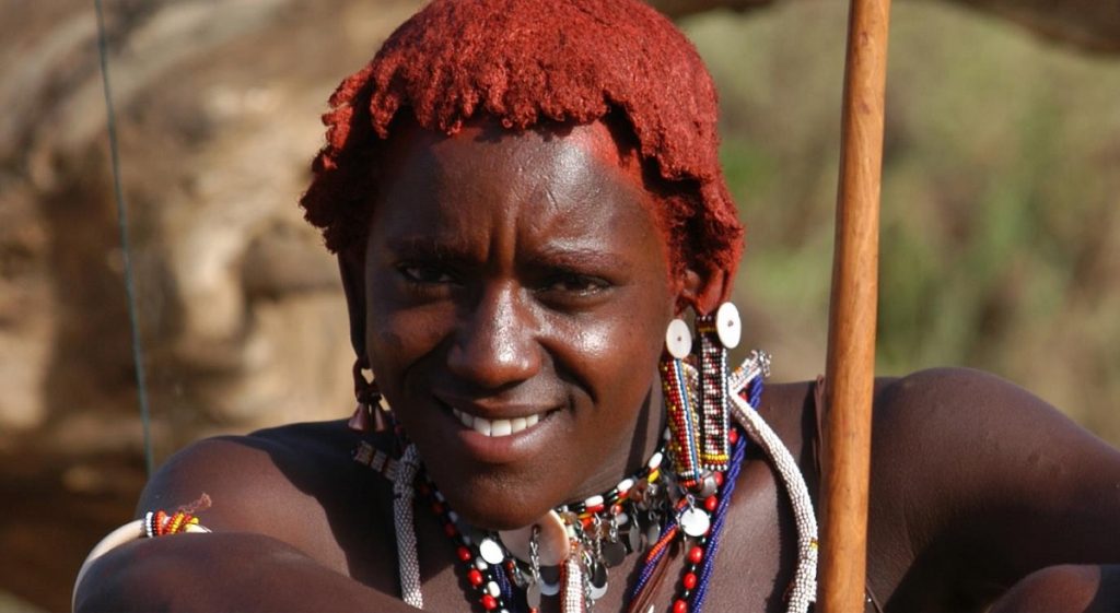 Kenya Guerrier Masai Sourire