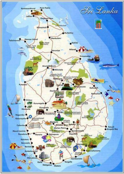 Carte Sri Lanka Responsable