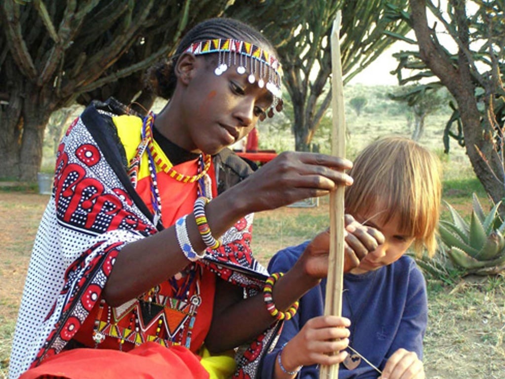 Kenya Fabrication Arc Masai famille